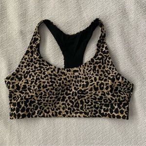 Outdoor Voices All-Time Bra in Leopard